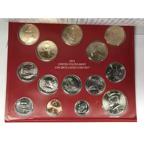 2014 US Mint Uncirculated Coin Set - P & D (5)
