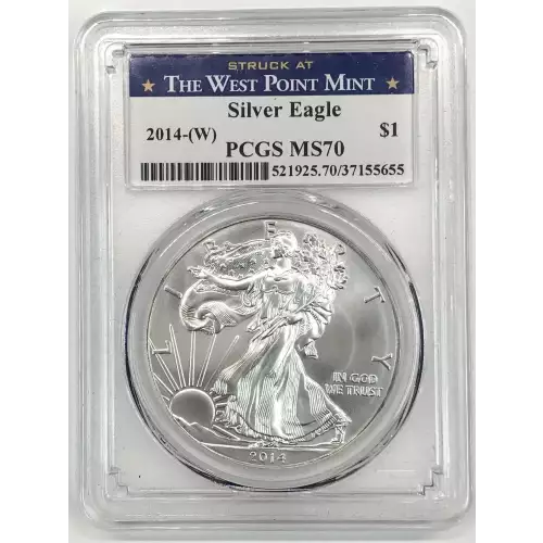 2014-(W) $1 Silver Eagle Struck at West Point