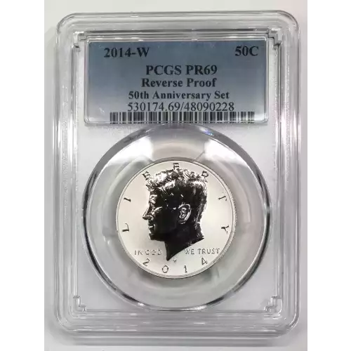 2014-W 50C Reverse Proof 50th Anniversary Set