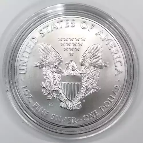 2014-W Burnished Uncirculated Silver Eagle w OGP - Box & COA (3)