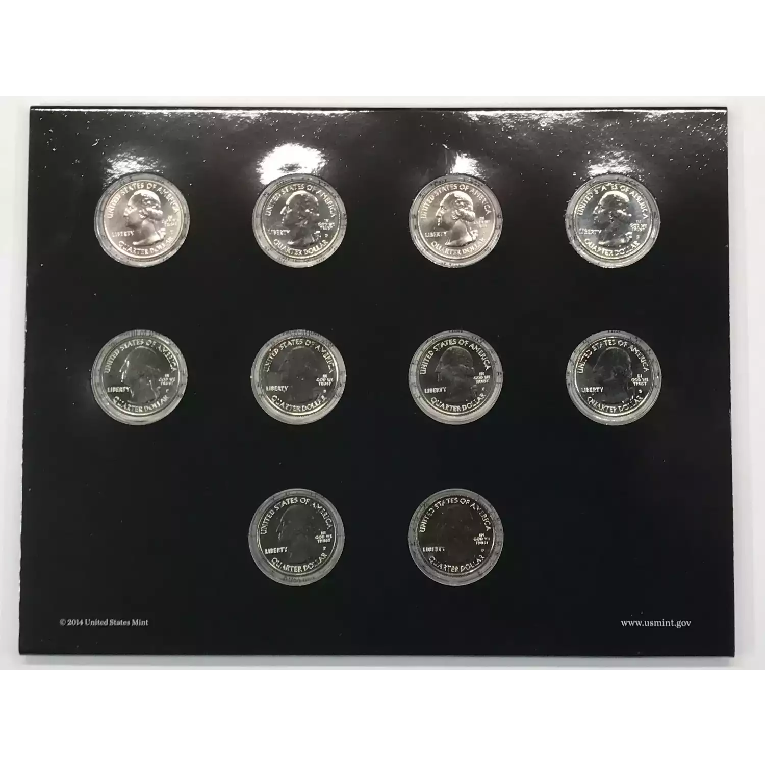2015 America the Beautiful ATB Quarters Uncirculated 10-Coin P&D Set US Mint OGP (2)