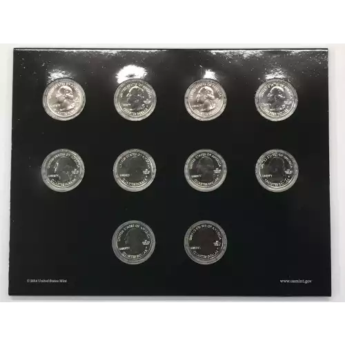 2015 America the Beautiful ATB Quarters Uncirculated 10-Coin P&D Set US Mint OGP (2)