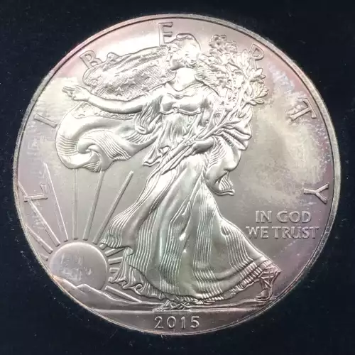 2015 American Silver Eagle Bullion Coin w US Mint OGP Case & Sleeve (3)