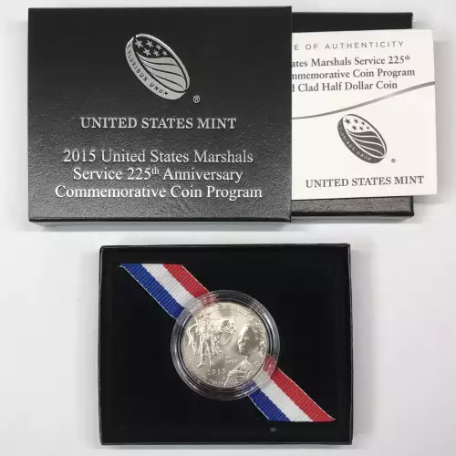 2015-D US Marshals Service 225th Uncirculated Clad Half Dollar w US Mint OGP