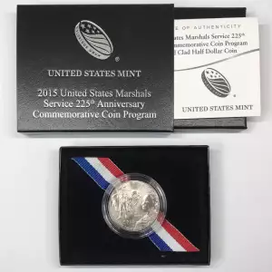 2015-D US Marshals Service 225th Uncirculated Clad Half Dollar w US Mint OGP