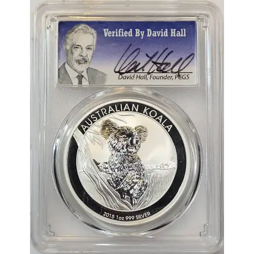 2015-P $1 Koala Ag David Hall Signature