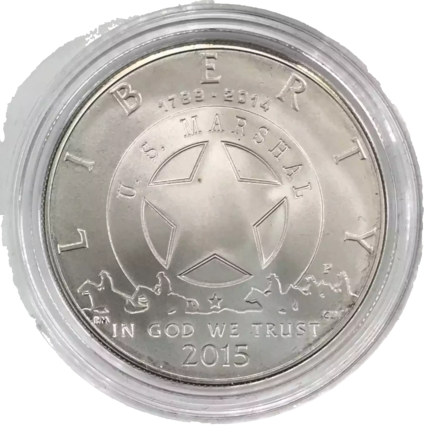 2015-P US Marshals Service 225th Uncirculated Silver Dollar US Mint OGP Box COA