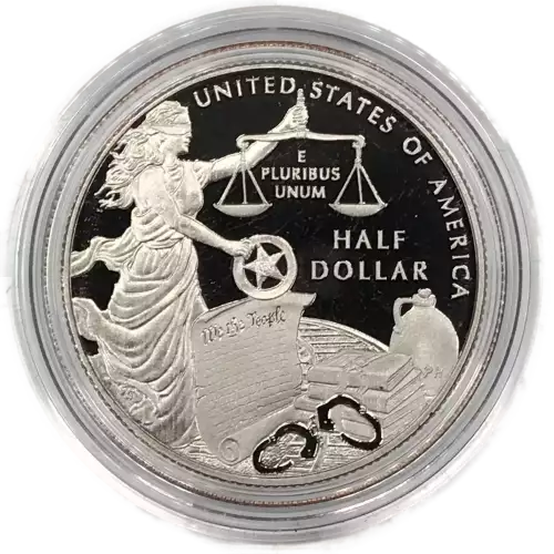 2015-S US Marshals Service 225th Proof Clad Half Dollar w US Mint OGP Box & COA