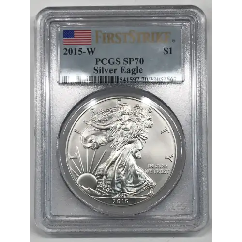 2015-W $1 Burnished Silver Eagle First Strike
