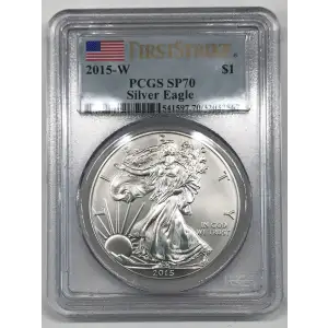 2015-W $1 Burnished Silver Eagle First Strike