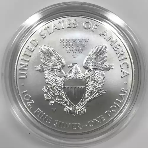 2015-W Burnished Uncirculated Silver Eagle w OGP - Box & COA (2)