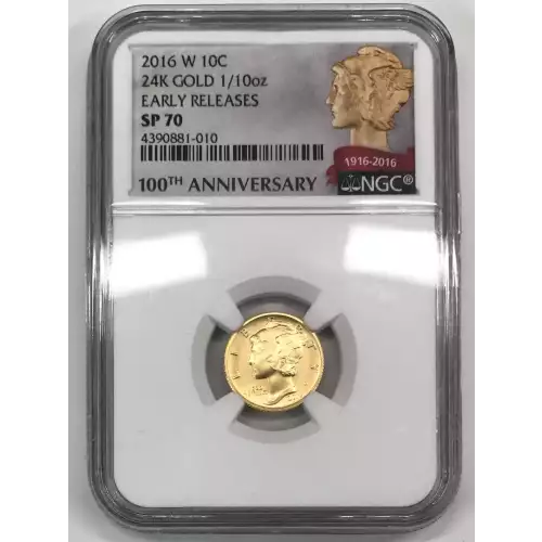 2016 24K GOLD 1/10oz EARLY RELEASES  (2)