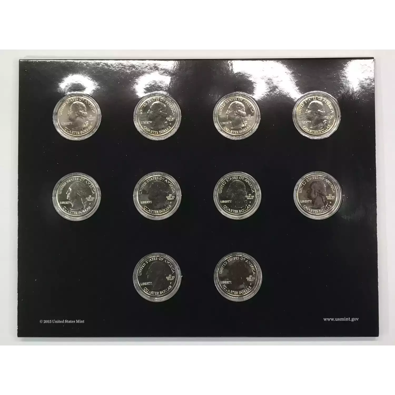 2016 America the Beautiful ATB Quarters Uncirculated 10-Coin P&D Set US Mint OGP (2)