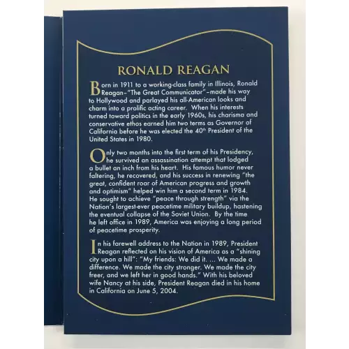 2016 Ronald Reagan Coin & Chronicles Set w US Mint OGP (4)