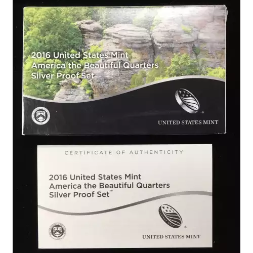 2016-S Silver Quarters Proof Set w US Mint OGP - Box & COA (4)