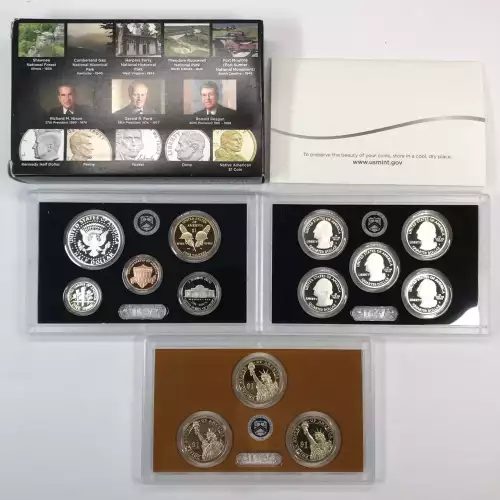 2016-S US Mint Silver Proof Set w OGP - Box & COA