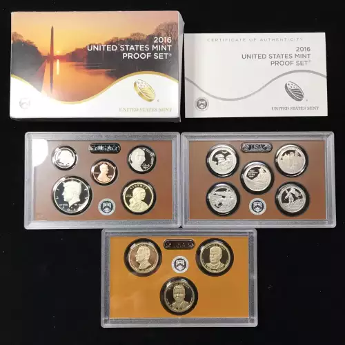 2016 US Mint Proof Set w OGP - Box & COA