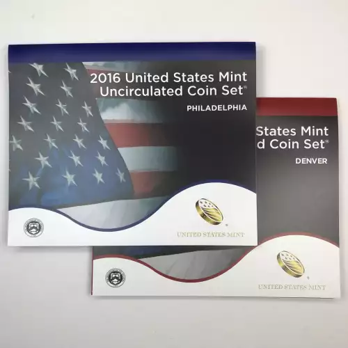 2016 US Mint Uncirculated Coin Set - P & D