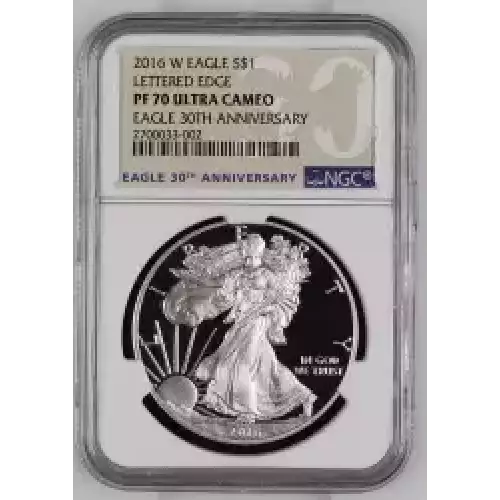 2016 W LETTERED EDGE-30TH ANNIV. EAGLE 30TH ANNIVERSARY ULTRA CAMEO (2)