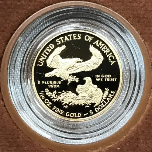 2016-W Proof 1/10 oz $5 Gold Eagle w US Mint OGP - Box & COA (3)