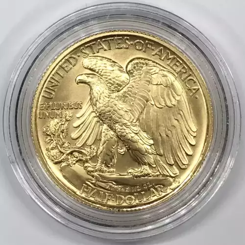 2016-W Walking Liberty Half Dollar Centennial 1/2 oz Gold Coin w OGP - Box & COA