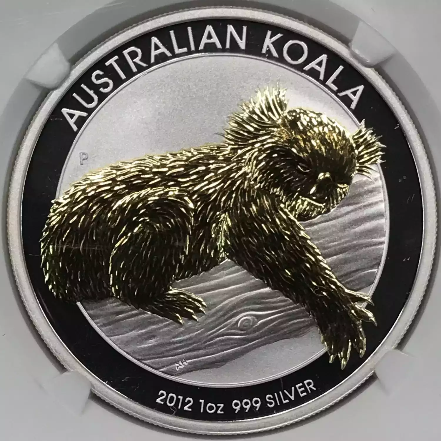 2012 1 oz Silver NGC MS-70 AUSTRALIA KOALA GILT - Old Pueblo Coin