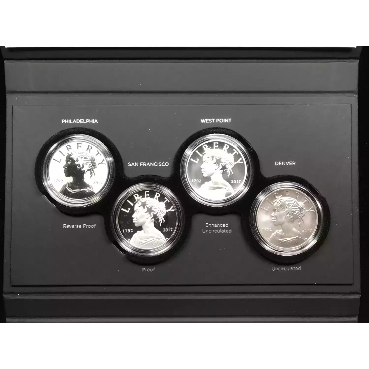 2017 American Liberty 225th Anniversary Silver 4-Medal Set w US Mint OGP