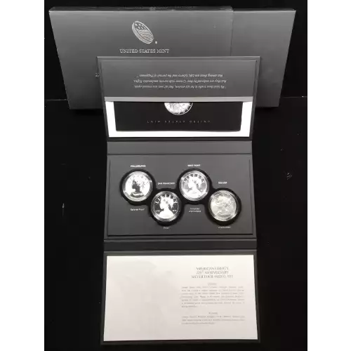 2017 American Liberty 225th Anniversary Silver 4-Medal Set w US Mint OGP