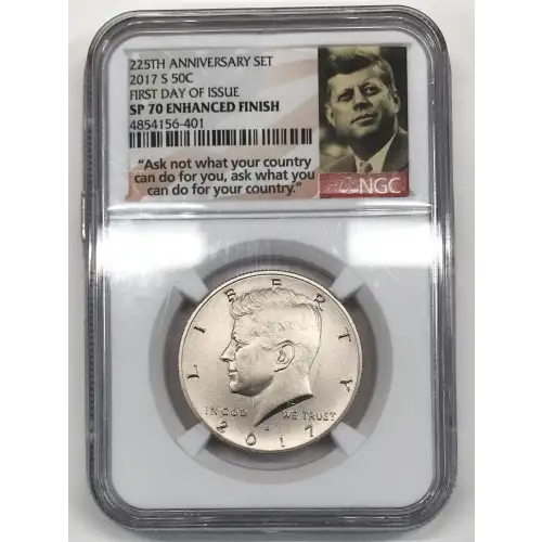 2017 FIRST DAY OF ISSUE 225TH ANNIVERSARY SET ENHANCED FINISH (2)