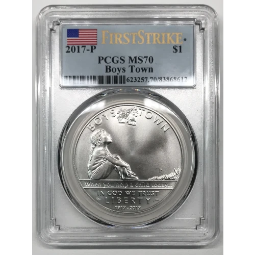 2017-P $1 Boys Town First Strike