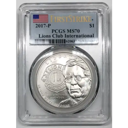 2017-P $1 Lions Club International First Strike