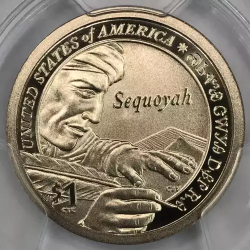 2017-S $1 Sequoyah Enhanced Unc Set FDI Denver ANA