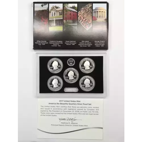 2017-S Silver Quarters Proof Set w US Mint OGP - Box & COA (4)