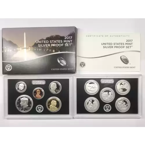 2017-S US Mint Silver Proof Set w OGP - Box & COA