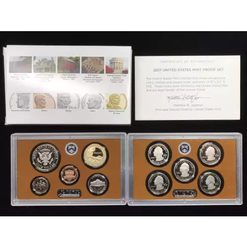 2017 US Mint Proof Set w OGP - Box & COA
