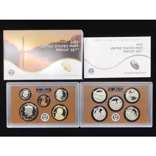 2017 US Mint Proof Set w OGP - Box & COA