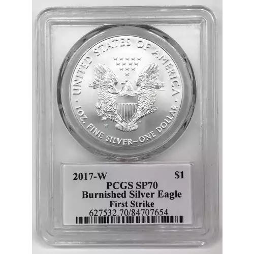 2017-W $1 Burnished Silver Eagle First Strike