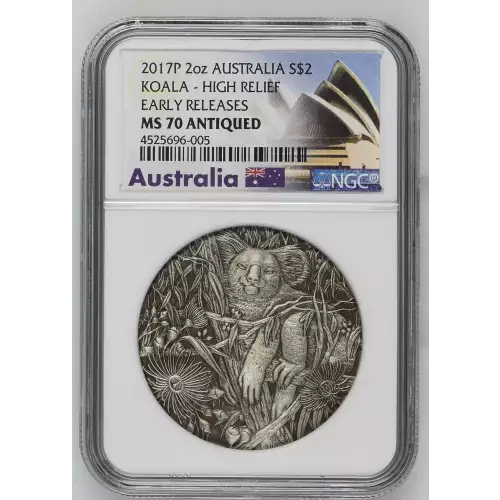 2017P 2oz KOALA - HIGH RELIEF EARLY RELEASES 