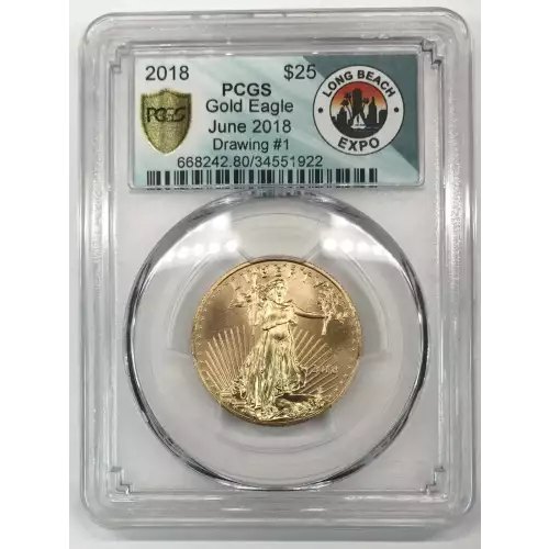 2018 $25 Gold Eagle June 2018 - Drawing #1