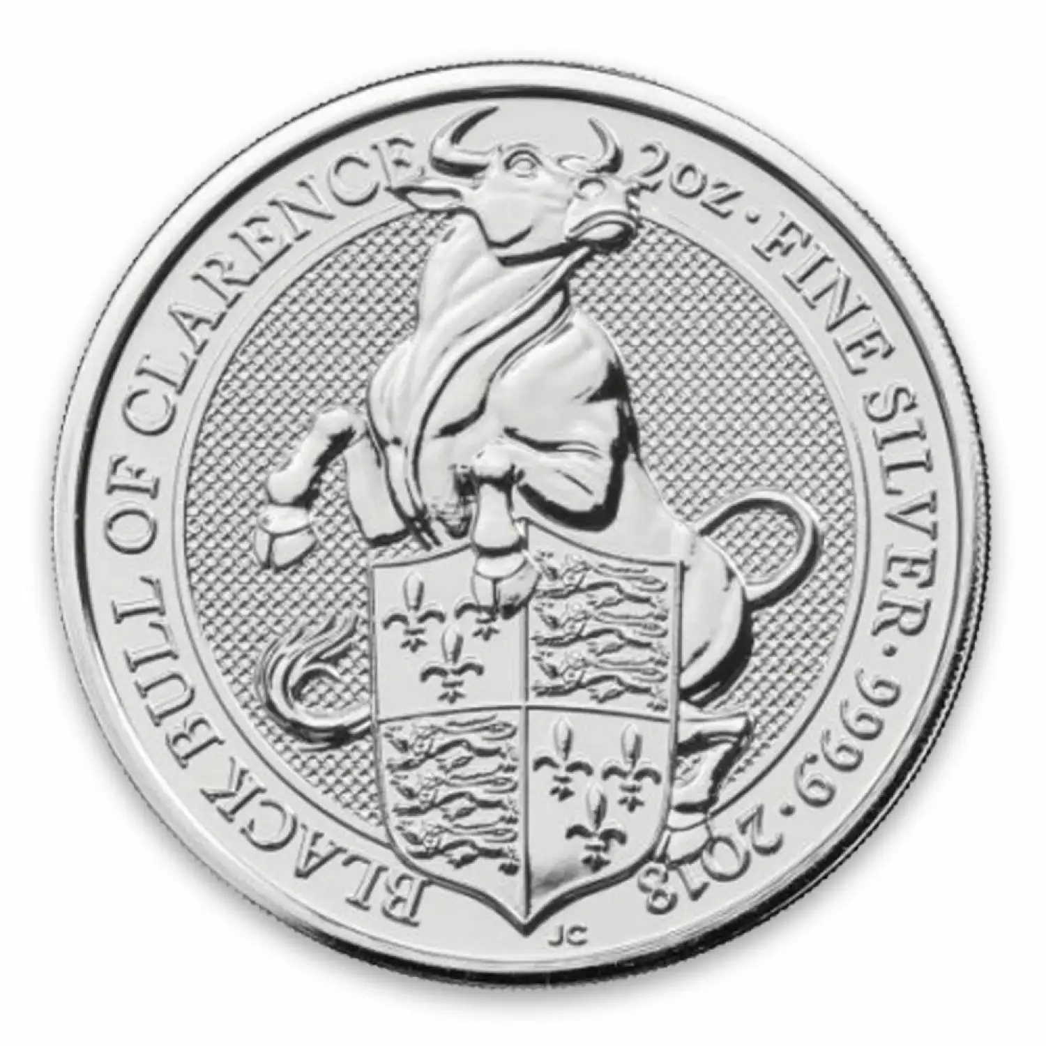 2018 2oz Silver Britain Queen's Beast: The Black Bull of Clearence (3)