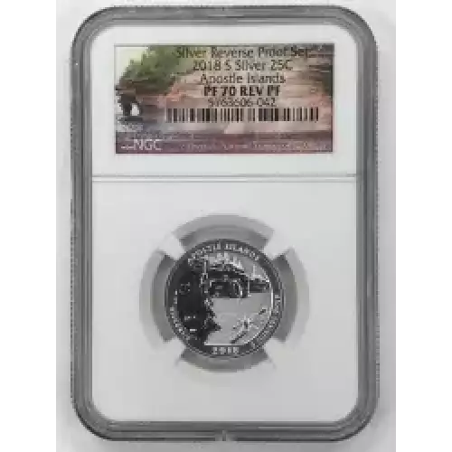 2018 S Apostle Islands Silver Reverse Proof Set  (3)