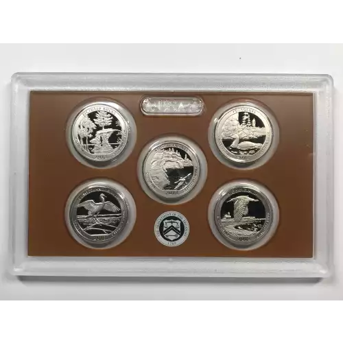 2018-S Clad Quarters Proof Set w US Mint OGP - Box & COA