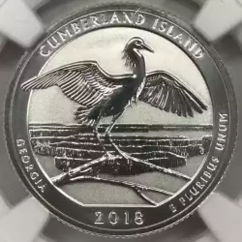 2018 S Cumberland Island Silver Reverse Proof Set  (6)