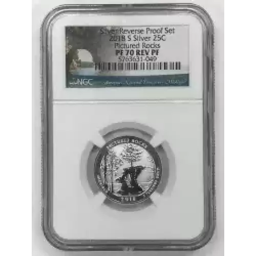 2018 S Pictured Rocks Silver Reverse Proof Set  (3)