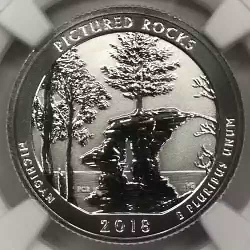 2018 S Pictured Rocks Silver Reverse Proof Set  (4)