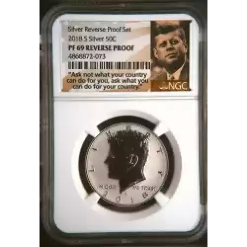 2018 S Silver Reverse Proof Set  (5)