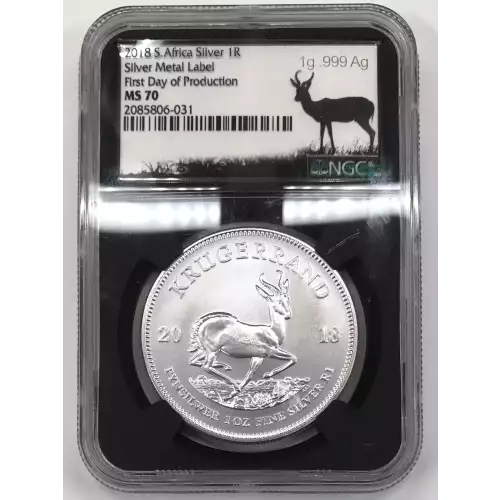 2018 Silver Metal Label First Day of Production 