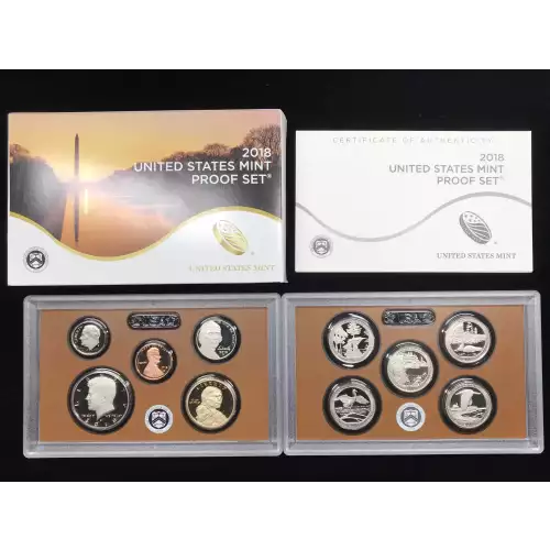 2018 US Mint Proof Set w OGP - Box & COA