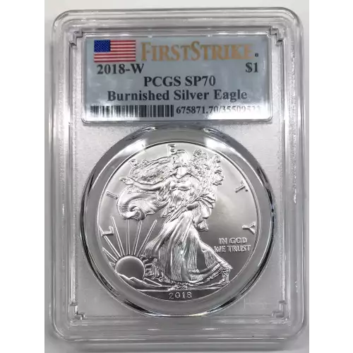 2018-W $1 Burnished Silver Eagle First Strike (2)
