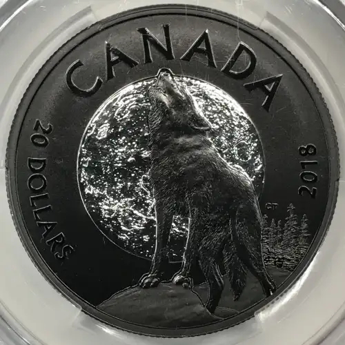 2018 Wolf Canada S$20 Silver, Colorized DCAM (Proof) (4)